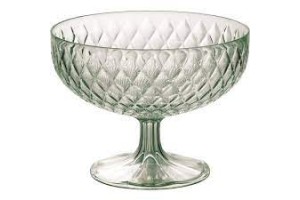 Taça Para Sobremesa Sorvete Pudin Doces 1,9L Verde Glamour - Plasútil
