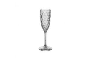Taça Para Champanhe Glamour Em Acrílico 200ml Cor Incolor - Plasútil