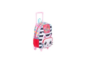 Mochila De Rodinhas Escolar Infantil A Casa Mágica Da Gabby Oficial Sestini