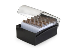FICHÁRIO DE MESA COM TAMPA 5X8 PRETO - MAXCRIL