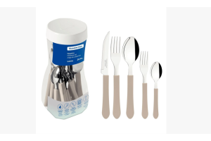 FAQUEIRO INOX 20PC LEME CINZA  TRAMONTINA