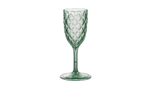 Taça Para Champanhe Glamour Em Acrílico 200ml Cor Verde - Plasútil