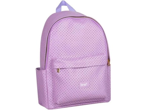 Mochila Brw Pu Perfurada Lilás Mc0412