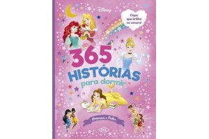 LIVRO 365 HISTORIAS P/ DORMIR BRILHA NO ESCURO PRINCESAS - DCL