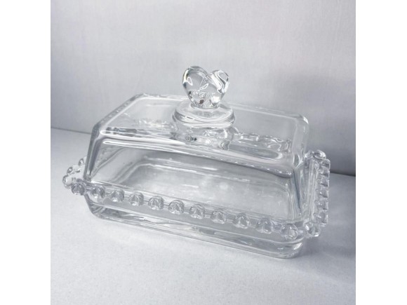 MANTEIGUEIRA COM TAMPA DE CRISTAL CORACAO  LYOR