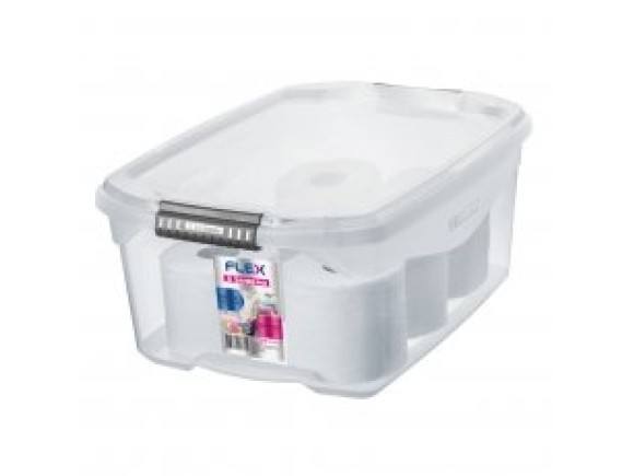 Caixa Organizadora Plastica 6L Tampa Incolor