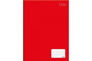 CADERNO BROCHURÃO CLASS VERMELHO 96FLS CAPA DURA - FORONI